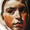 Copie d'après Portrait de jeune paysanne de Diego Velasquez